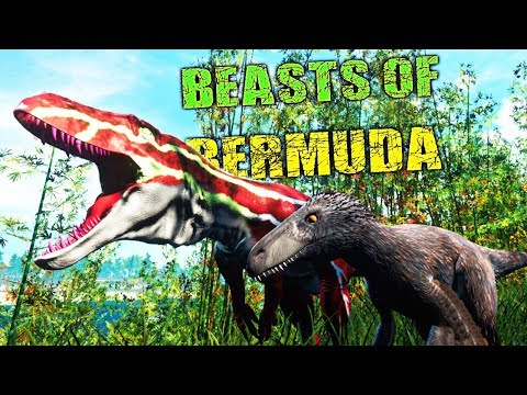 Beasts of Bermuda - Baby Megalosaurus in DANGER! Storm Hunting! PT/BR