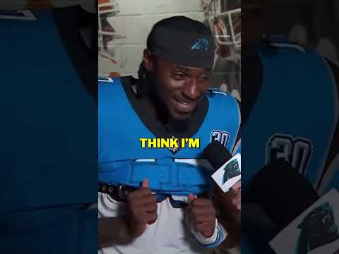 Xavier Legette was called the most country Panthers player 😂 #shorts