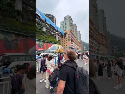 An exciting Liziba metro station that passes through buildings!#shortsvideo#metro#amazing#china