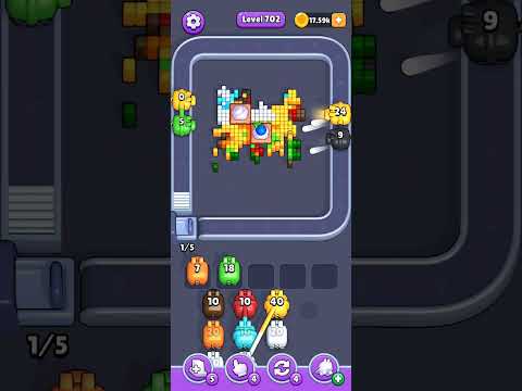 Pixel Flow Level 702 Walkthrough