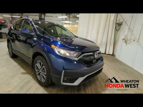 2022 Honda CR-V EX-L AWD in Blue for sale at Wheaton Honda West in Calgary, AB