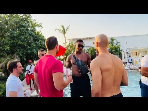 Andrew Tate meets Anthony Joshua