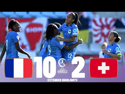 Highlights | France vs Switzerland | U17 Women's European Championship - Semi Final - 23-0...