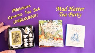 Alice in Wonderland Mad Hatter Tea Party Miniature Vintage Ceramic Tea Set Unboxing