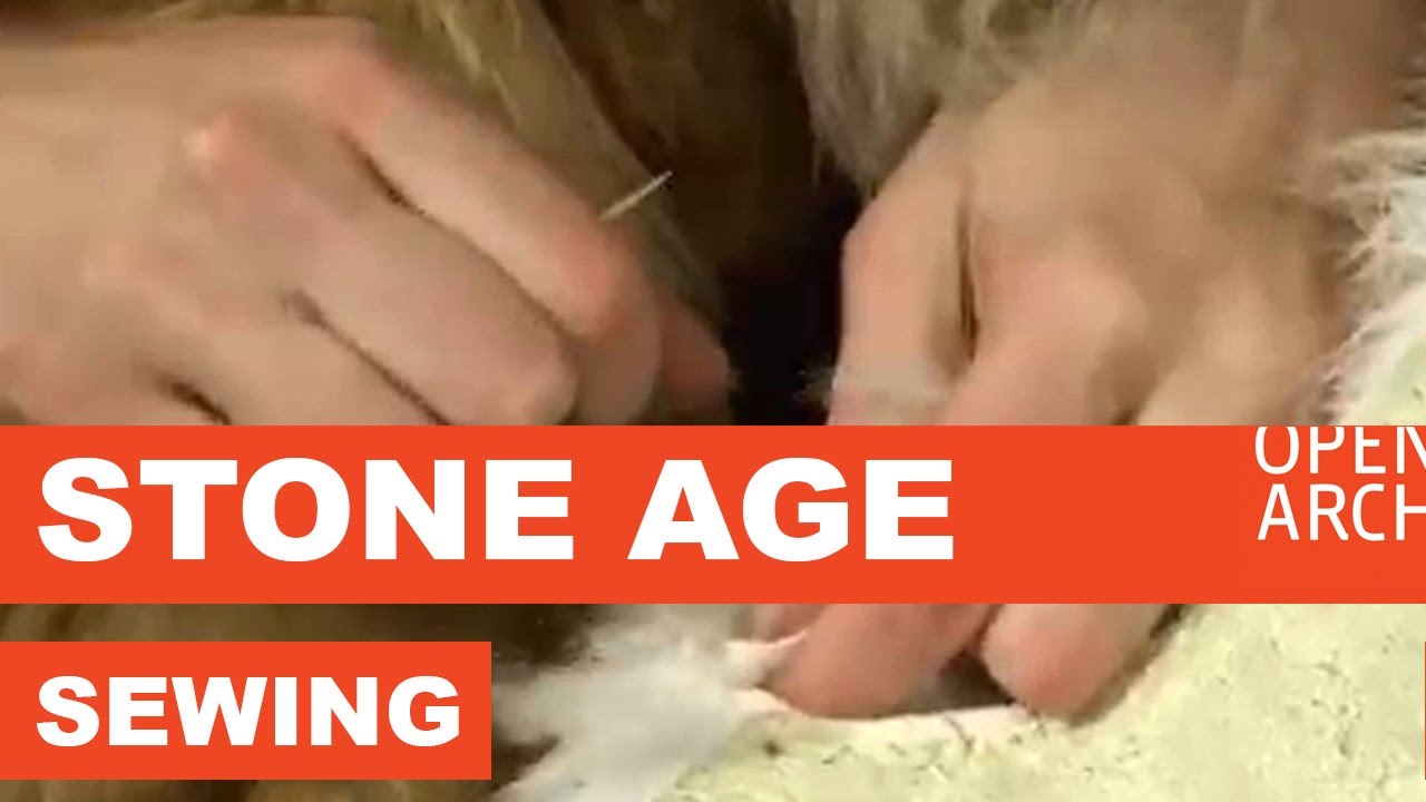 What did Stone Age people use to sew?