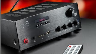 Dynavox VT-80 Vollverstärker: 3x RCA, USB, SD-Karte, Lautsprecher A/B Schaltung, FB. Bluetooth uvm.