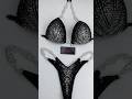 Black Steel Bikini Competition Suit (B105)