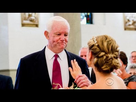 Bruid ingebring deur man met haar pa se hart