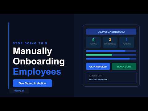 Dexvo — Automate Employee Onboarding 공식 영상 미리보기