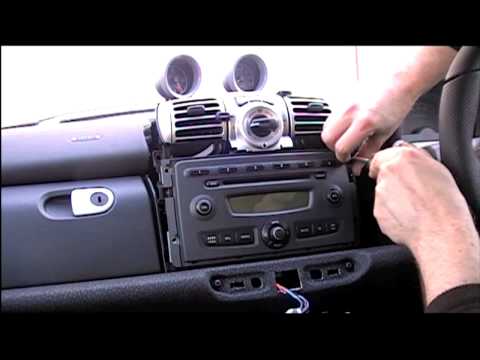 comment demonter autoradio smart fortwo