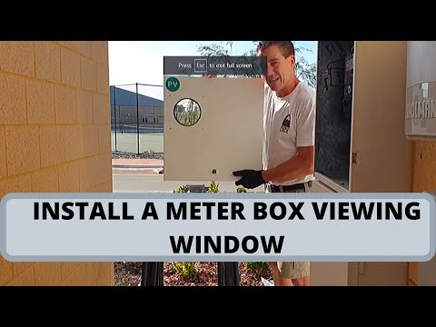 Install a Meter Box Viewing Window