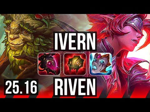 IVERN vs RIVEN (TOP) | 1000+ games | KR Grandmaster | 25.16