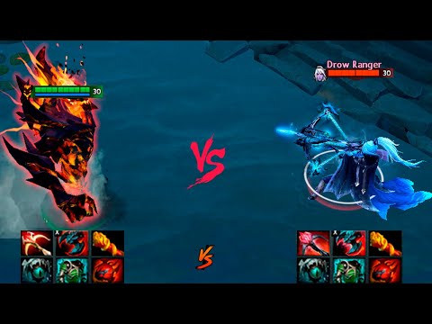 Shadow Fiend 1 vs 1 Drow Ranger