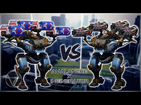 Avalanche VS Incinerator BAGLIORE – Mk3 Comparison | War Robots