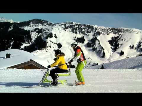 Katjas life without limit. Stalmach Skibob-Skibike-Snowbike Schule für Menschen mit Behinderung.