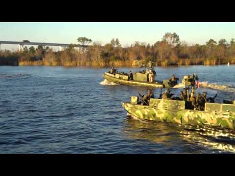 US Navy Riverine Patrol Exercise