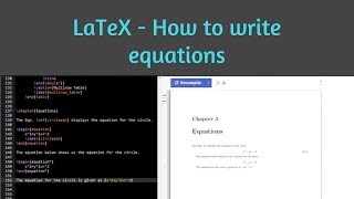 How to insert equations in LaTeX | Inserting mathematical formulae in LaTeX |  Learn Latex 07
