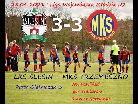 25.04.2021 LKS Ślesin - MKS Trzemeszno 3-3 (Młodzik D2)
