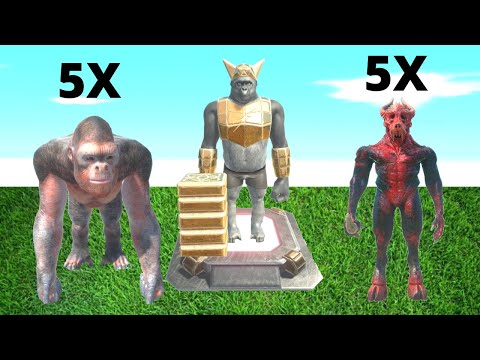 HOW MANY GHOR TO DEFEAT 5X GORO AND 5X KOZAROG ? ANIMAL REVOLT BATTLE SIMULATOR