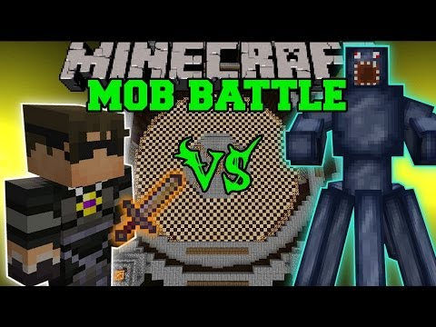 SKYDOESMINECRAFT VS DERPY SQUID OVERLORD - Minecraft Mod Battle - Mob Battles - Derpy Squids Mods