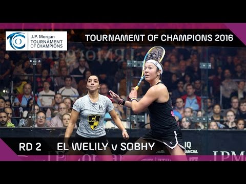 Squash: Tournament of Champions 2016 - Women's Rd 2 Highlights: El Welily v Sobhy