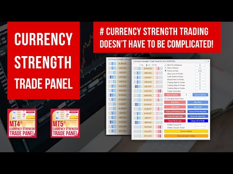 Video Currency Strength Trade Panel EA MT5