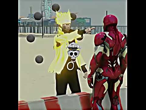 TEAM MARVEL VS TEAM ANIME SLAP BATTLE ☠️ #anime #shorts #gta5 #gaming #viral #goku