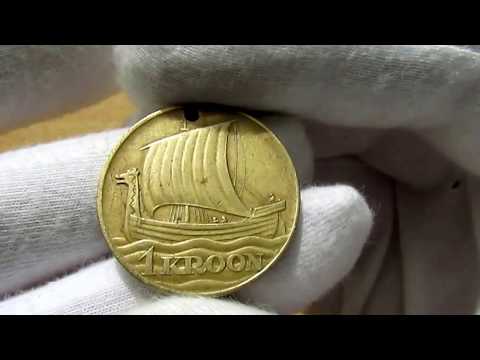 Монета.  1 крона.  1934 год.  Эстония.  Обзор и цена.