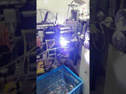 Automatic D2-6mm Wire Ring Making and Butt Welding Machine With Argon Arc Welder