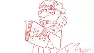 Furry weight gain animation