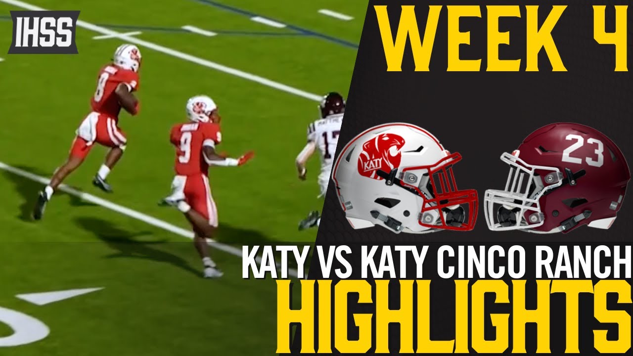 Katy Tigers Dominate Cinco Ranch 52-7 | High School Football Highlights