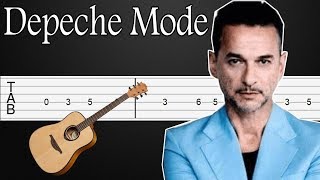 Never Let Me Down Again - Depeche Mode Guitar Tabs, Guitar Tutorial, Guitar Lesson
