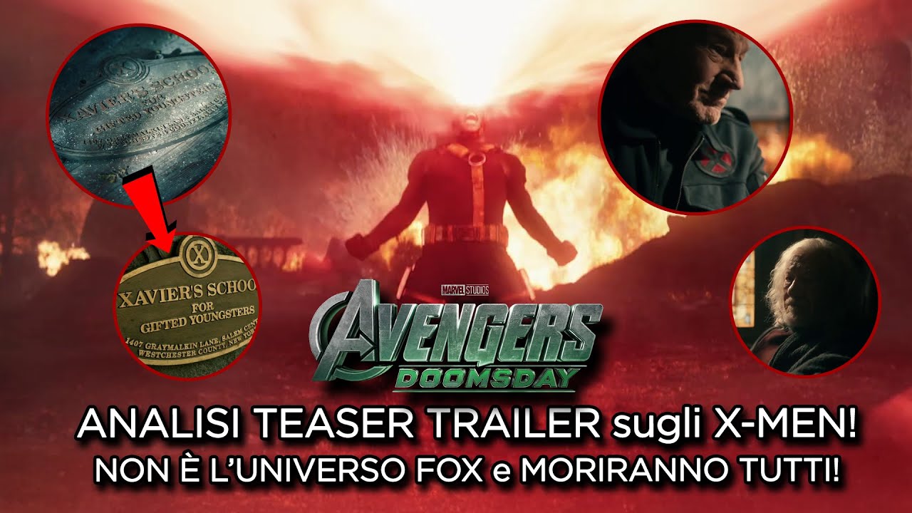 AVENGERS DOOMSDAY: ANALISI TEASER TRAILER sugli X-MEN! NON É L'UNIVERSO FOX E MORIRANNO TUTTI!