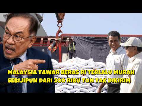 MALAYSIA KEKURANGAN BERAS  MOHON DI BANTU 200 RIBU TON DARI INDONESIA