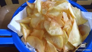 How to make Crispy Potato Chips | Snacks Recipe | Sweet Potato Chips