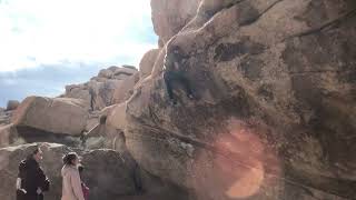 Video thumbnail of All Washed Up, V6. Joshua Tree