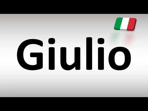 How to Pronounce Giulio (Italian)