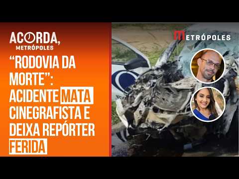 Cinegrafista morre e repórter fica ferida após acidente em Minas Gerais