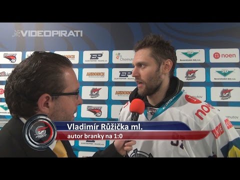 11. kolo TELH: Vladimír Růžička po vítězství nad Mountfieldem