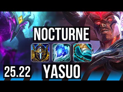 NOCTURNE vs YASUO (MID) | 11/2/3, Dominating | EUW Master | 25.22