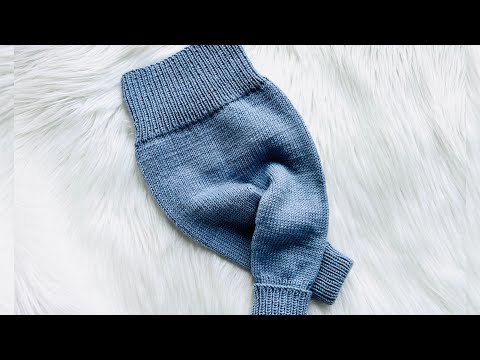 Easy Knit Baby Pants, Leggings, Trousers Basic Pattern Little Max Set Beginner Friendly LEFT HAND