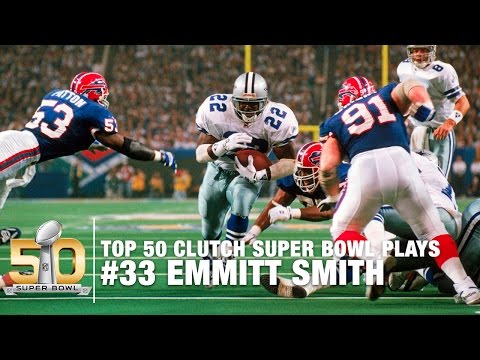 #33: Emmitt Smith's 15-yard TD Super Bowl XXVIII | Top 50 Clutch Super Bowl Plays