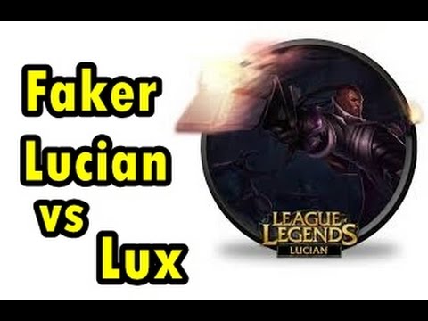 LOL Pro - Faker Lucian vs Lux - Korea SoloQ