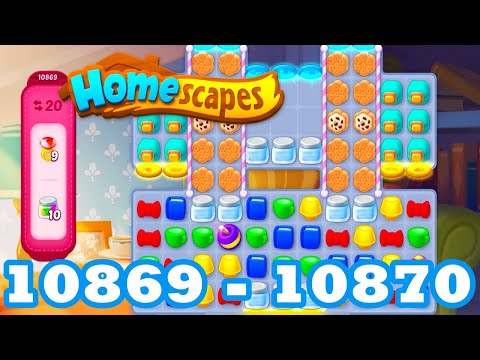 Homescapes Level 10869 - 10870 HD 3 - match puzzle Gameplay Walkthrough | android IOS | GameGo Game