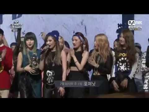 150226 4Minute 포미닛 -  No 1 1위 @ M! Countdown