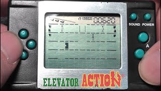 Elevator Action El-Spirits LCD Handheld Game Review By Epoch