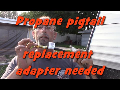 Propane hose replacement with adapter