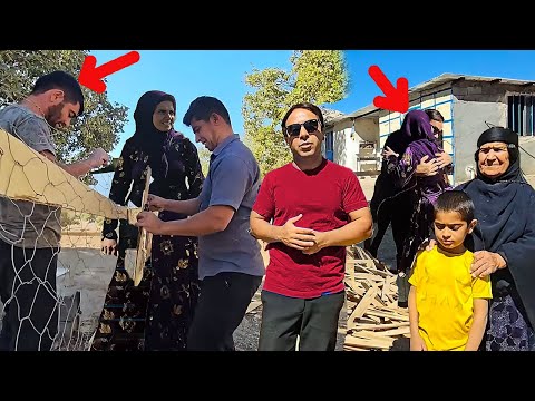 Mahmoud and Sadegh's unexpected return to the Fariba's farm