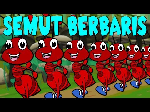 Lagu Kanak Kanak Melayu Malaysia - ATU SEMUT YANG BERBARIS - Semut Berkawad