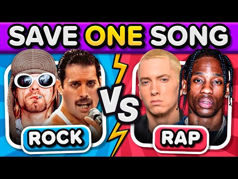 ROCK vs RAP: Save One Drop One 🎶 | Music Quiz